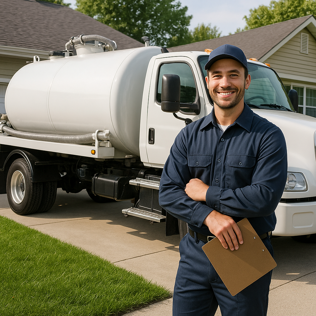 Professional septic service technician ready to help in Kennesaw